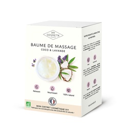 [K1758] Custodia cosmetica fai da te - Ricetta per un balsamo rilassante per massaggi alla lavanda e olio di cocco